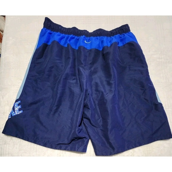 Nike Navy Blue Unlined 10.5" Swim Trunks Bathing Suit Men's XXL - Picture 2 of 8